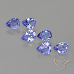 1.51 ctw Blue Tanzanite Stones, Natural Tanzanite in Pear Facet Shape for Sale