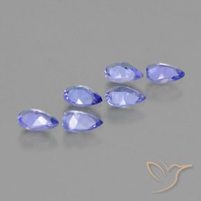 Tanzanite Gemstones in 5.1 x 3.9 mm Size for Sale, Tanzanite Stones in Intense Blue Color