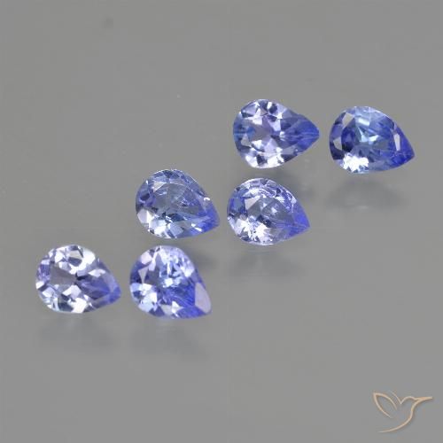 1.54ctw Natural Medium Blue Tanzanite, Pear Shape, VS