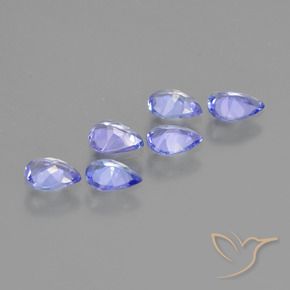 Tanzanite Gemstones in 4.9 x 3.7 mm Size for Sale, Tanzanite Stones in Intense Blue Color