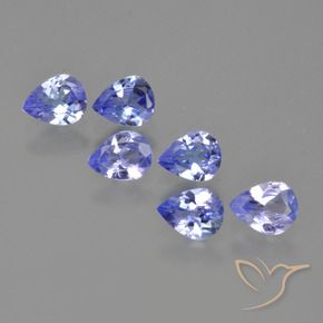 1.74 ctw Blue Tanzanite Stones, Natural Tanzanite in Pear Facet Shape for Sale