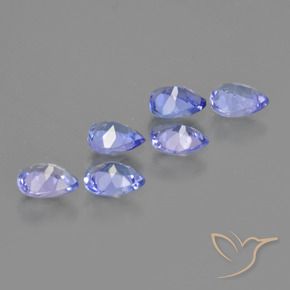 Tanzanite Gemstones in 5 x 4 mm (calibrated) Size for Sale, Tanzanite Stones in Violet Blue Color