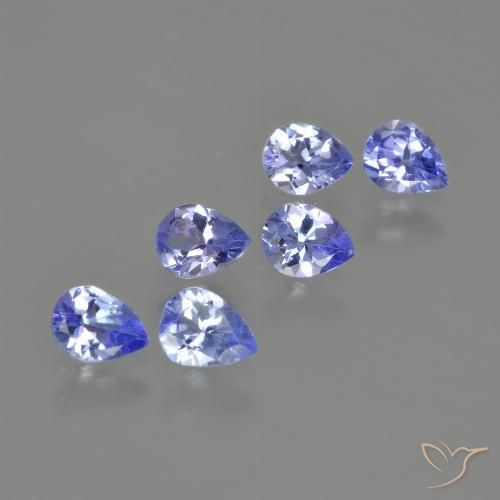 1.58ctw Natural Electric Blue Tanzanite, Pear Shape, VS