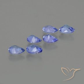 Tanzanite Gemstones in 5 x 4 mm (calibrated) Size for Sale, Tanzanite Stones in Deep Blue Color