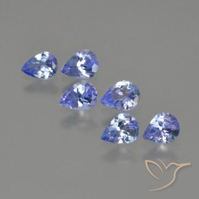 1.48 ctw Blue Tanzanite Stones, Natural Tanzanite in Pear Facet Shape for Sale