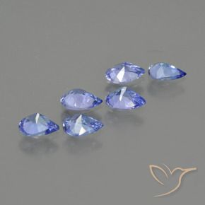 Tanzanite Gemstones in 5.1 x 3.7 mm Size for Sale, Tanzanite Stones in Deep Blue Color