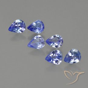 1.57 ctw Blue Tanzanite Stones, Natural Tanzanite in Pear Facet Shape for Sale
