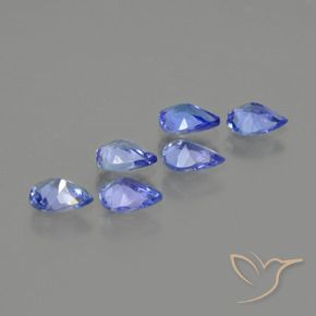 Tanzanite Gemstones in 5 x 4 mm (calibrated) Size for Sale, Tanzanite Stones in Electric Blue Color