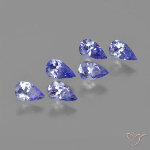 1.41ctw Natural Intense Violet Blue Tanzanite, Pear Shape, VVS-VS