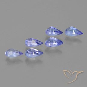 Tanzanite Gemstones in 5.1 x 3.1 mm Size for Sale, Tanzanite Stones in Intense Violet Blue Color