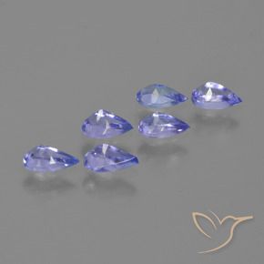 Tanzanite Gemstones in 5 x 3 mm (calibrated) Size for Sale, Tanzanite Stones in Intense Violet Blue Color