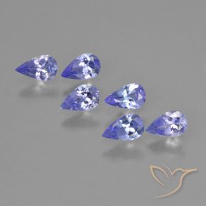 1.35 ctw Blue Tanzanite Stones, Natural Tanzanite in Pear Facet Shape for Sale