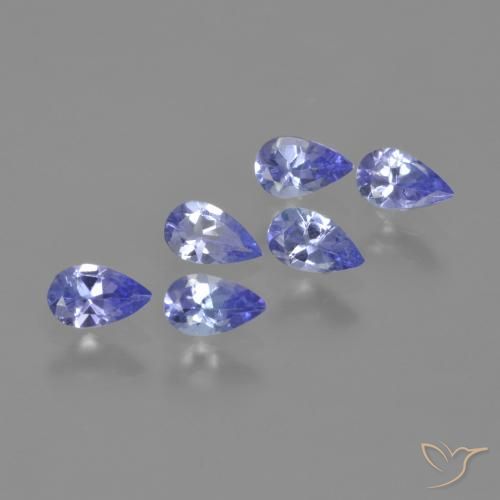 1.29ctw Natural Electric Blue Tanzanite, Pear Shape, VVS-VS