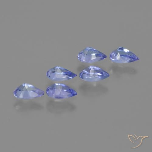 Tanzanite Gemstones in 5 x 3 mm (calibrated) Size for Sale, Tanzanite Stones in Electric Blue Color