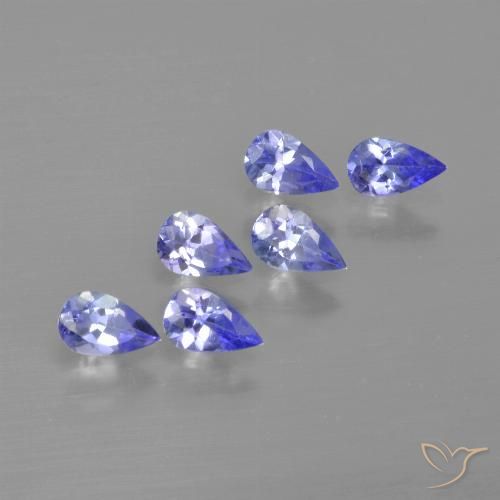 1.28ctw Natural Medium Blue Tanzanite, Pear Shape, VS