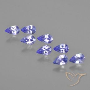 1.78 ctw Blue Tanzanite Stones, Natural Tanzanite in Pear Facet Shape for Sale