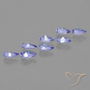 Tanzanite Gemstones in 5.1 x 3.2 mm Size for Sale, Tanzanite Stones in Violet Blue Color