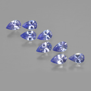 1.97 ctw Blue Tanzanite Stones, Natural Tanzanite in Pear Facet Shape for Sale