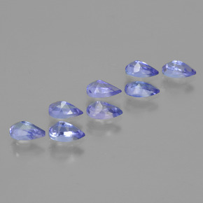 Tanzanite Gemstones in 5.1 x 3.2 mm Size for Sale, Tanzanite Stones in Intense Violet Blue Color