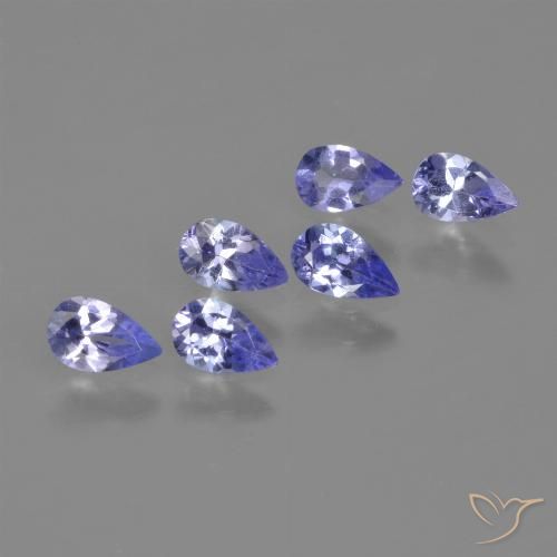 1.32ctw Natural Intense Violet Blue Tanzanite, Pear Shape, VS