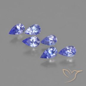 1.43 ctw Blue Tanzanite Stones, Natural Tanzanite in Pear Facet Shape for Sale