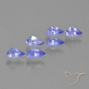 Tanzanite Gemstones in 5.1 x 3.2 mm Size for Sale, Tanzanite Stones in Medium Blue Color