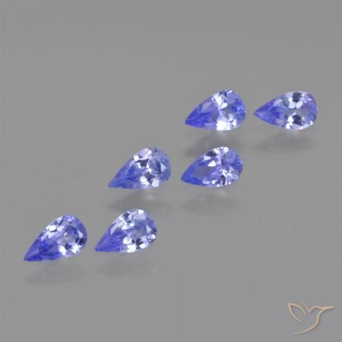 1.32ctw Natural Electric Blue Tanzanite, Pear Shape, VS