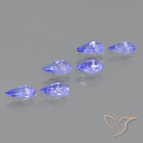Tanzanite Gemstones in 5.2 x 3.1 mm Size for Sale, Tanzanite Stones in Electric Blue Color