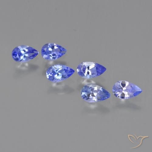1.30ctw Natural Electric Blue Tanzanite, Pear Shape, VS