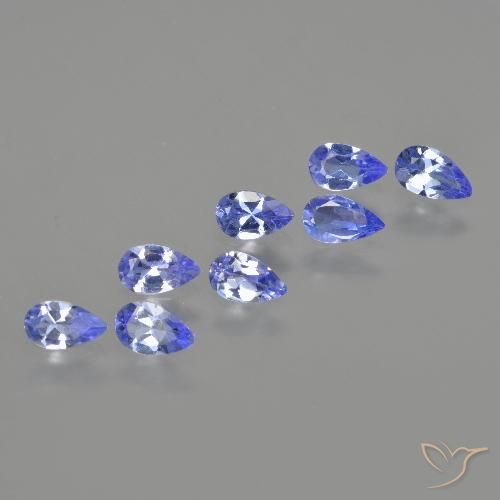 1.46ctw Natural Intense Violet Blue Tanzanite, Pear Shape, VS