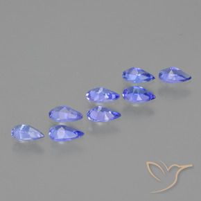 Tanzanite Gemstones in 5.1 x 3.2 mm Size for Sale, Tanzanite Stones in Deep Violet Blue Color