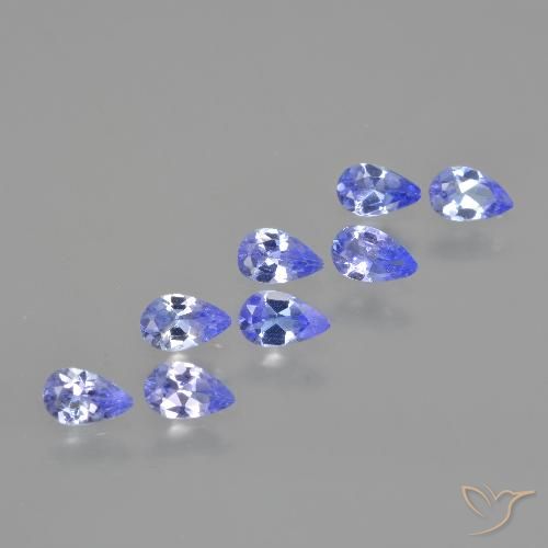 1.44ctw Natural Violet Blue Tanzanite, Pear Shape, VS