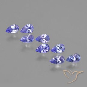 1.74 ctw Blue Tanzanite Stones, Natural Tanzanite in Pear Facet Shape for Sale