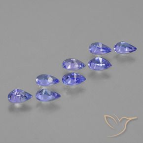 Tanzanite Gemstones in 5 x 3 mm (calibrated) Size for Sale, Tanzanite Stones in Electric Blue Color