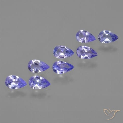 1.70ctw Natural Deep Blue Tanzanite, Pear Shape, VS