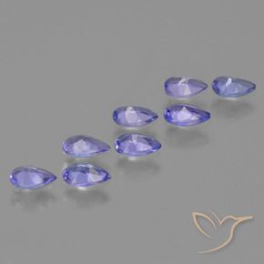 Tanzanite Gemstones in 5.1 x 3.2 mm Size for Sale, Tanzanite Stones in Deep Blue Color