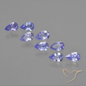 1.39 ctw Blue Tanzanite Stones, Natural Tanzanite in Pear Facet Shape for Sale