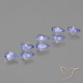 Tanzanite Gemstones in 5 x 3 mm (calibrated) Size for Sale, Tanzanite Stones in Electric Blue Color
