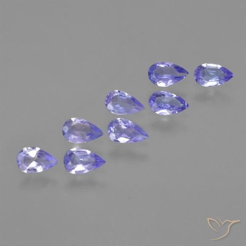 1.34ctw Natural Intense Violet Blue Tanzanite, Pear Shape, VS