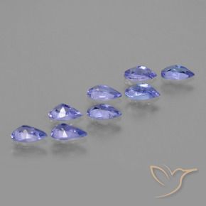 Tanzanite Gemstones in 5.1 x 3.2 mm Size for Sale, Tanzanite Stones in Intense Violet Blue Color
