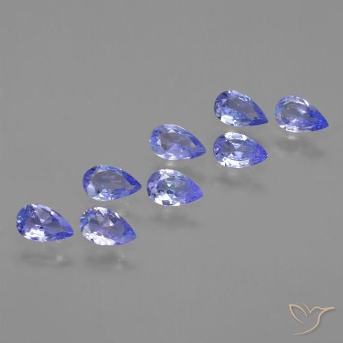1.58ctw Natural Electric Blue Tanzanite, Pear Shape, VS