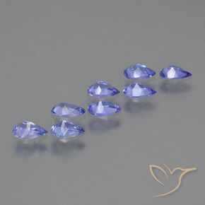 Tanzanite Gemstones in 4.8 x 3.2 mm Size for Sale, Tanzanite Stones in Intense Violet Blue Color