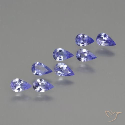 1.48ctw Natural Violet Blue Tanzanite, Pear Shape, VS