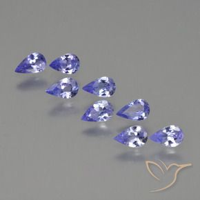 1.48 ctw Blue Tanzanite Stones, Natural Tanzanite in Pear Facet Shape for Sale