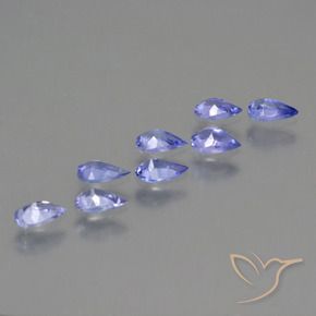 Tanzanite Gemstones in 5.1 x 3.2 mm Size for Sale, Tanzanite Stones in Violet Blue Color