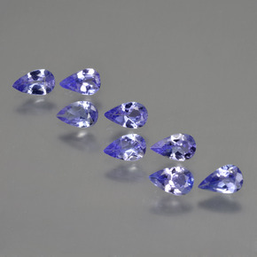 1.72 ctw Blue Tanzanite Stones, Natural Tanzanite in Pear Facet Shape for Sale