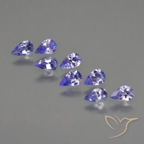 1.57 ctw Blue Tanzanite Stones, Natural Tanzanite in Pear Facet Shape for Sale
