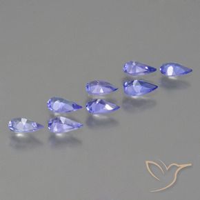 Tanzanite Gemstones in 5 x 3 mm (calibrated) Size for Sale, Tanzanite Stones in Intense Violet Blue Color