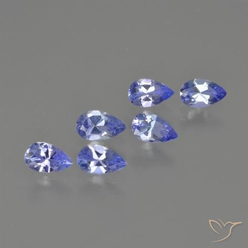 1.24ctw Natural Deep Blue Tanzanite, Pear Shape, VS
