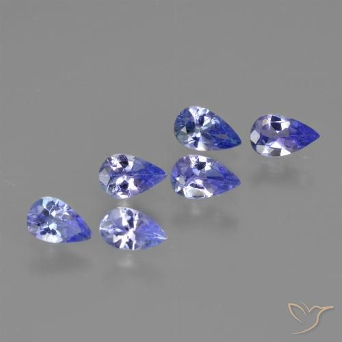 1.30ctw Natural Violet Blue Tanzanite, Pear Shape, VS